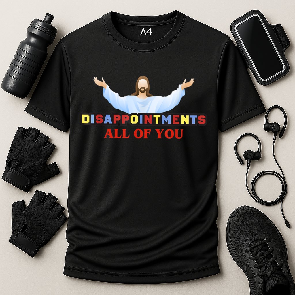 Disappointments All Of You Jesus Sarcastic Humor Cooling Performance Crew T-Shirt