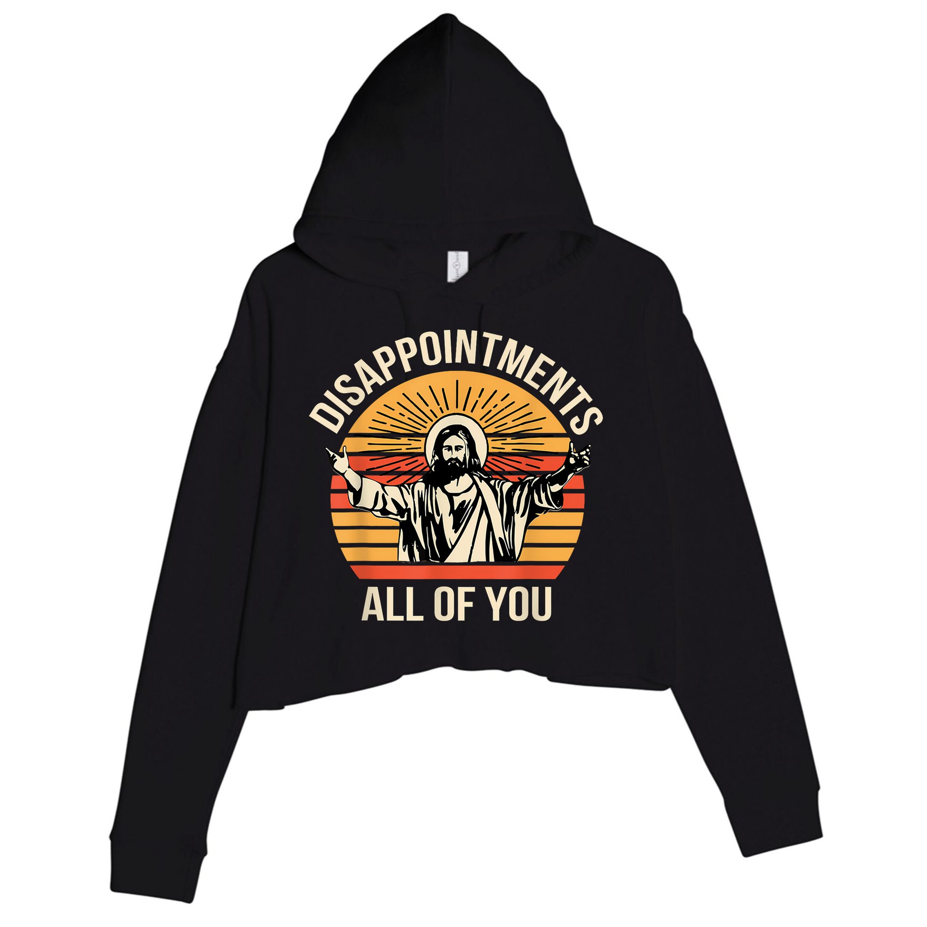 Disappointments All Of You Crop Fleece Hoodie