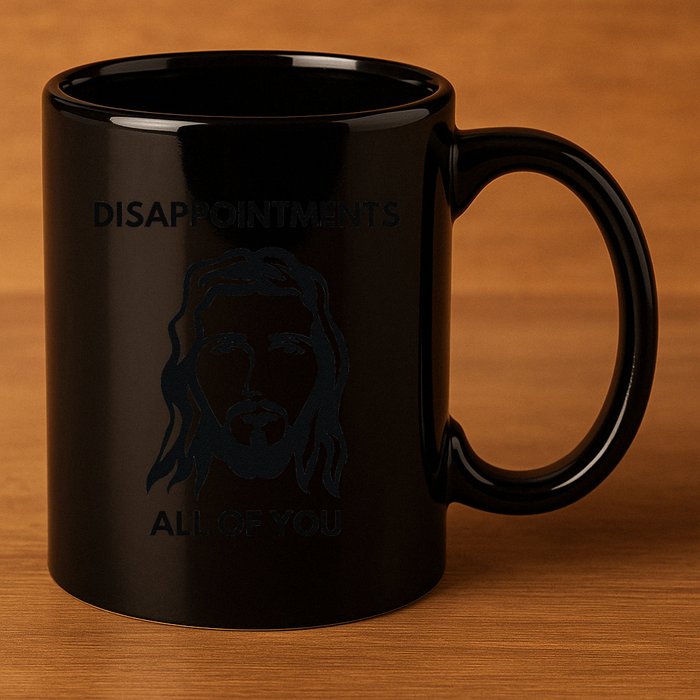 Disappointments All Of You Jesus Funny Sarcastic Christian 11oz C Handle Ceramic Mug