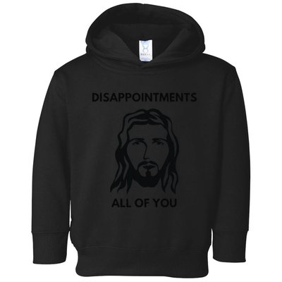 Disappointments All Of You Jesus Funny Sarcastic Christian Toddler Hoodie