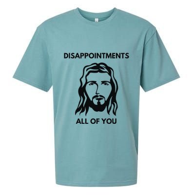 Disappointments All Of You Jesus Funny Sarcastic Christian Sueded Cloud Jersey T-Shirt