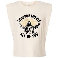 Disappointments All Of You Funny Jesus Meme Garment-Dyed Women's Muscle Tee