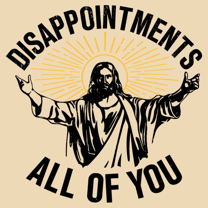 Disappointments All Of You Funny Jesus Meme Zip Tote Bag
