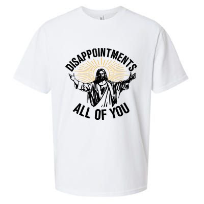 Disappointments All Of You Funny Jesus Meme Sueded Cloud Jersey T-Shirt