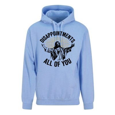 Disappointments All Of You Funny Jesus Meme Unisex Surf Hoodie