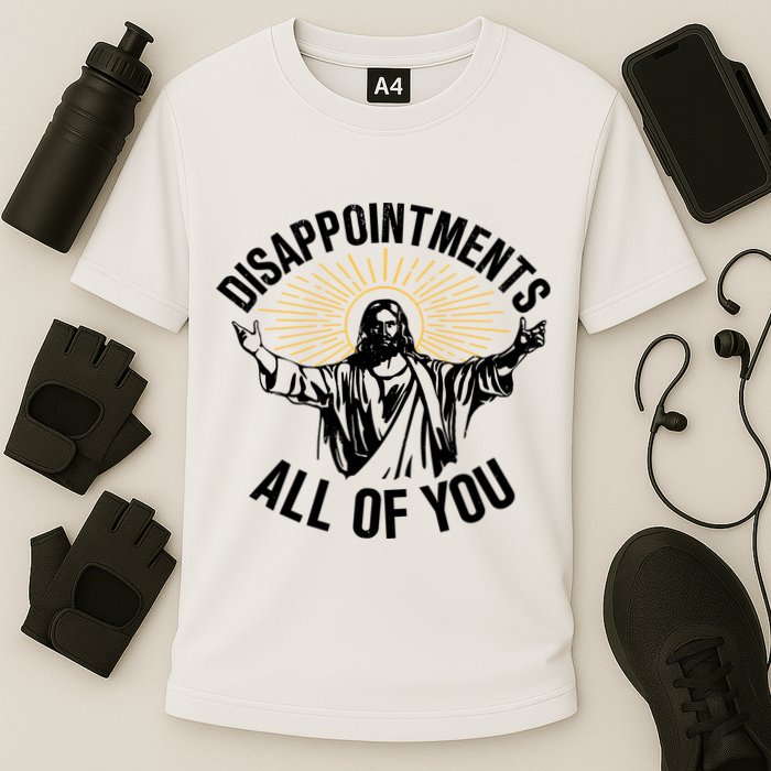 Disappointments All Of You Funny Jesus Meme Cooling Performance Crew T-Shirt