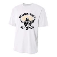 Disappointments All Of You Funny Jesus Meme Youth Performance Sprint T-Shirt