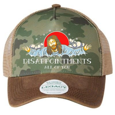 Disappointments All Of You Jesus Sarcastic Humor Legacy Tie Dye Trucker Hat