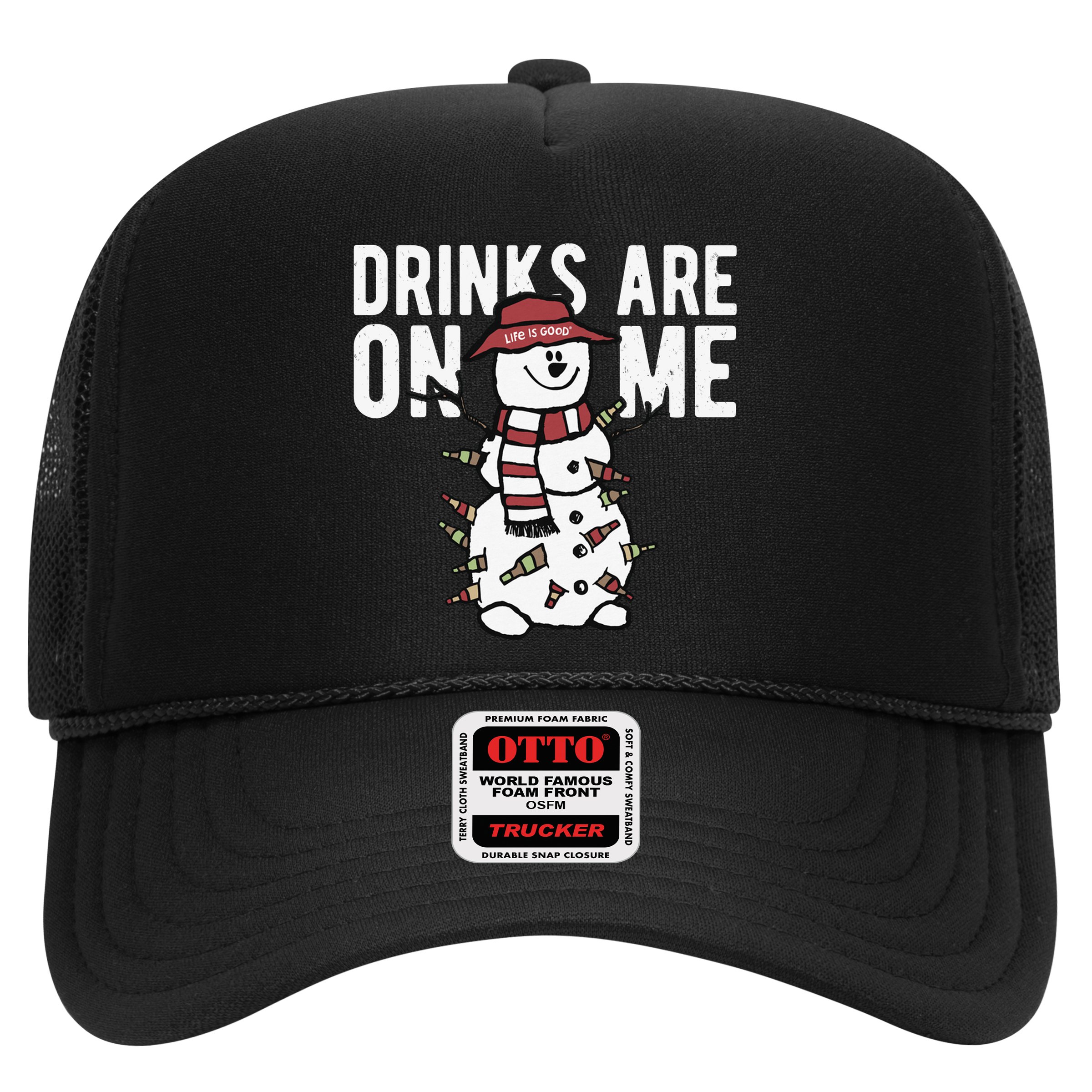 Drinks Are On Me Snowman Funny Christmas Hat