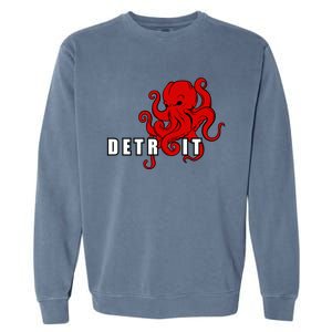 Detroit Adult Octopus Hockey Kraken Downtown Motor City Cute Gift Gift Garment-Dyed Sweatshirt