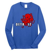 Detroit Adult Octopus Hockey Kraken Downtown Motor City Cute Gift Gift Long Sleeve Shirt