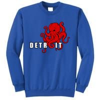 Detroit Adult Octopus Hockey Kraken Downtown Motor City Cute Gift Gift Sweatshirt