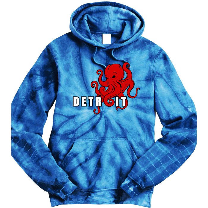 Detroit Adult Octopus Hockey Kraken Downtown Motor City Cute Gift Gift Tie Dye Hoodie