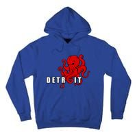 Detroit Adult Octopus Hockey Kraken Downtown Motor City Cute Gift Gift Tall Hoodie