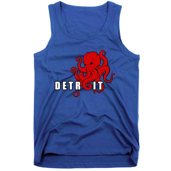 Detroit Adult Octopus Hockey Kraken Downtown Motor City Cute Gift Gift Tank Top