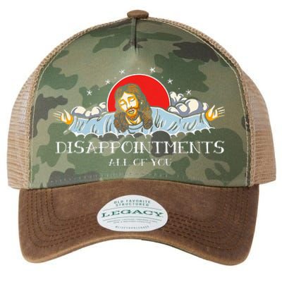 Disappointments All Of You Jesus Sarcastic Humor Legacy Tie Dye Trucker Hat