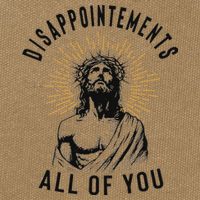 Disappointements All Of You Jesus Meme Religious Christian Cotton Canvas Backpack