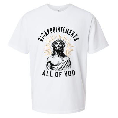 Disappointements All Of You Jesus Meme Religious Christian Sueded Cloud Jersey T-Shirt