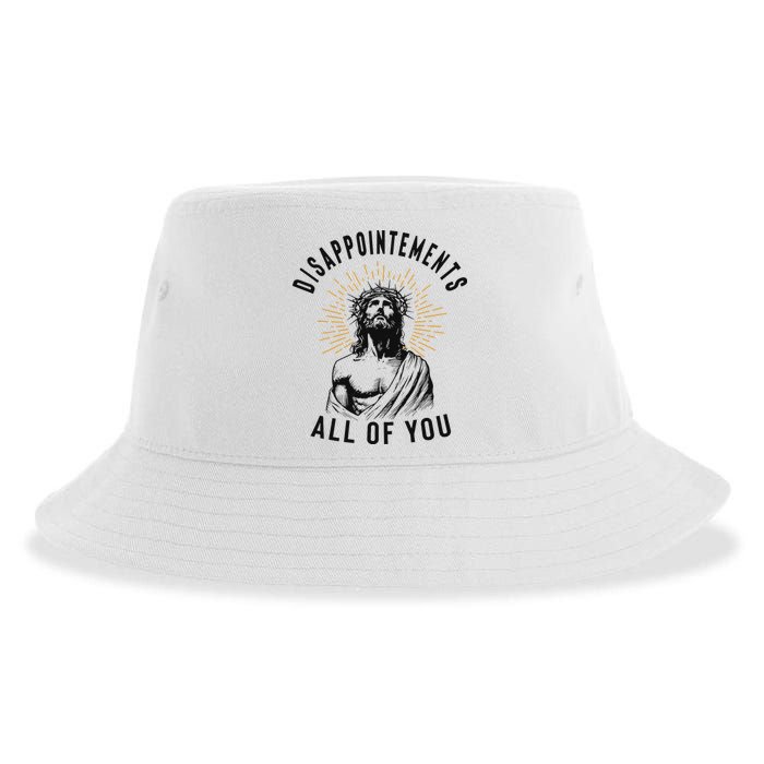 Disappointements All Of You Jesus Meme Religious Christian Sustainable Bucket Hat