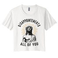 Disappointements All Of You Jesus Meme Religious Christian Crop Top