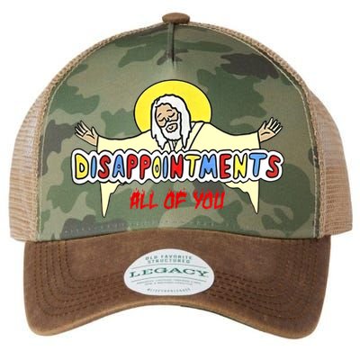 Disappointments All Of You Jesus Sarcastic Humor Legacy Tie Dye Trucker Hat
