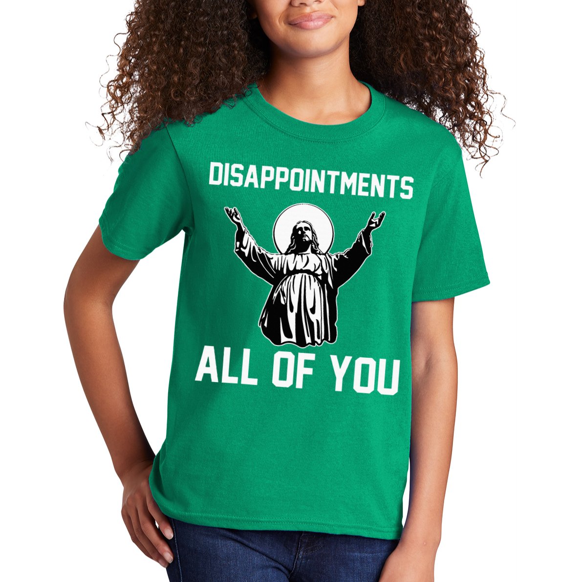Disappointments All Of You Jesus Sarcastic Humor Christian Kids T-Shirt