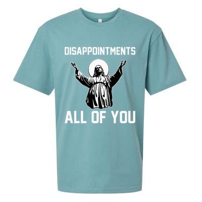 Disappointments All Of You Jesus Sarcastic Humor Christian Sueded Cloud Jersey T-Shirt