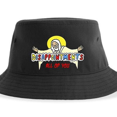 Disappointments All Of You Jesus Sarcastic Humor Sustainable Bucket Hat
