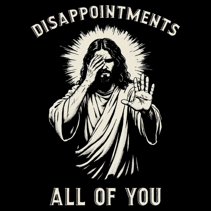 Disappointments All Of You Funny Sarcastic Jesus Christian Cooling Performance Long Sleeve Crew
