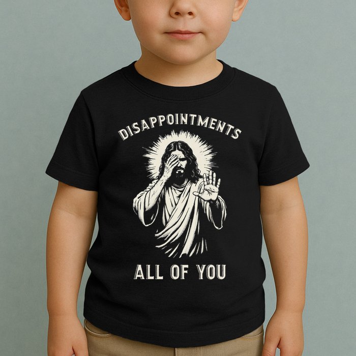 Disappointments All Of You Funny Sarcastic Jesus Christian Toddler T-Shirt