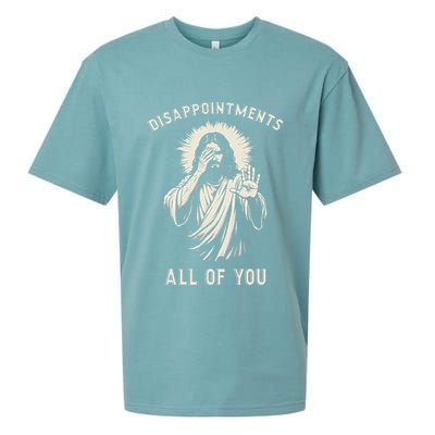 Disappointments All Of You Funny Sarcastic Jesus Christian Sueded Cloud Jersey T-Shirt
