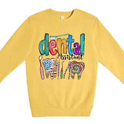 Dental Assistant Oral Hygienist Rdh Dentist Gift Premium Crewneck Sweatshirt