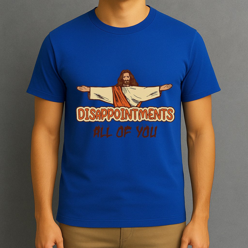 Disappointments All Of You Jesus Sarcastic Humor Love Gift T-Shirt
