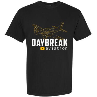 Daybreak Aviation Outline Airplane Garment-Dyed Heavyweight T-Shirt