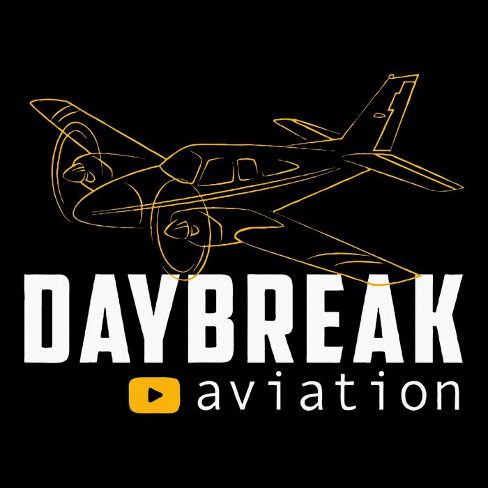 Daybreak Aviation Outline Airplane Sustainable Bucket Hat