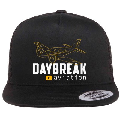 Daybreak Aviation Outline Airplane Flatbill Hat
