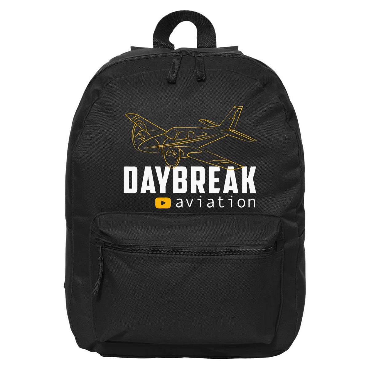 Daybreak Aviation Outline Airplane 16 in Basic Backpack