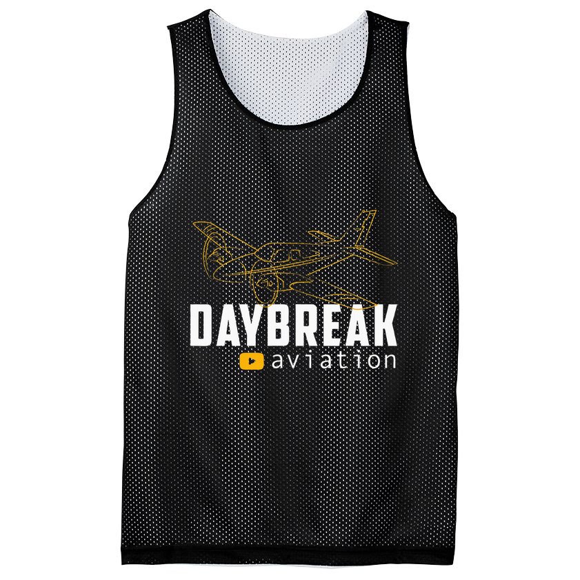 Daybreak Aviation Outline Airplane Mesh Reversible Basketball Jersey Tank