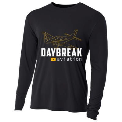 Daybreak Aviation Outline Airplane Cooling Performance Long Sleeve Crew