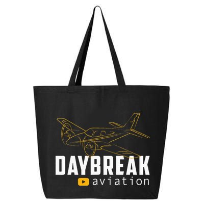 Daybreak Aviation Outline Airplane 25L Jumbo Tote