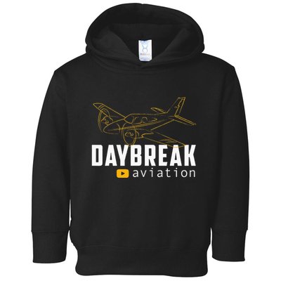 Daybreak Aviation Outline Airplane Toddler Hoodie