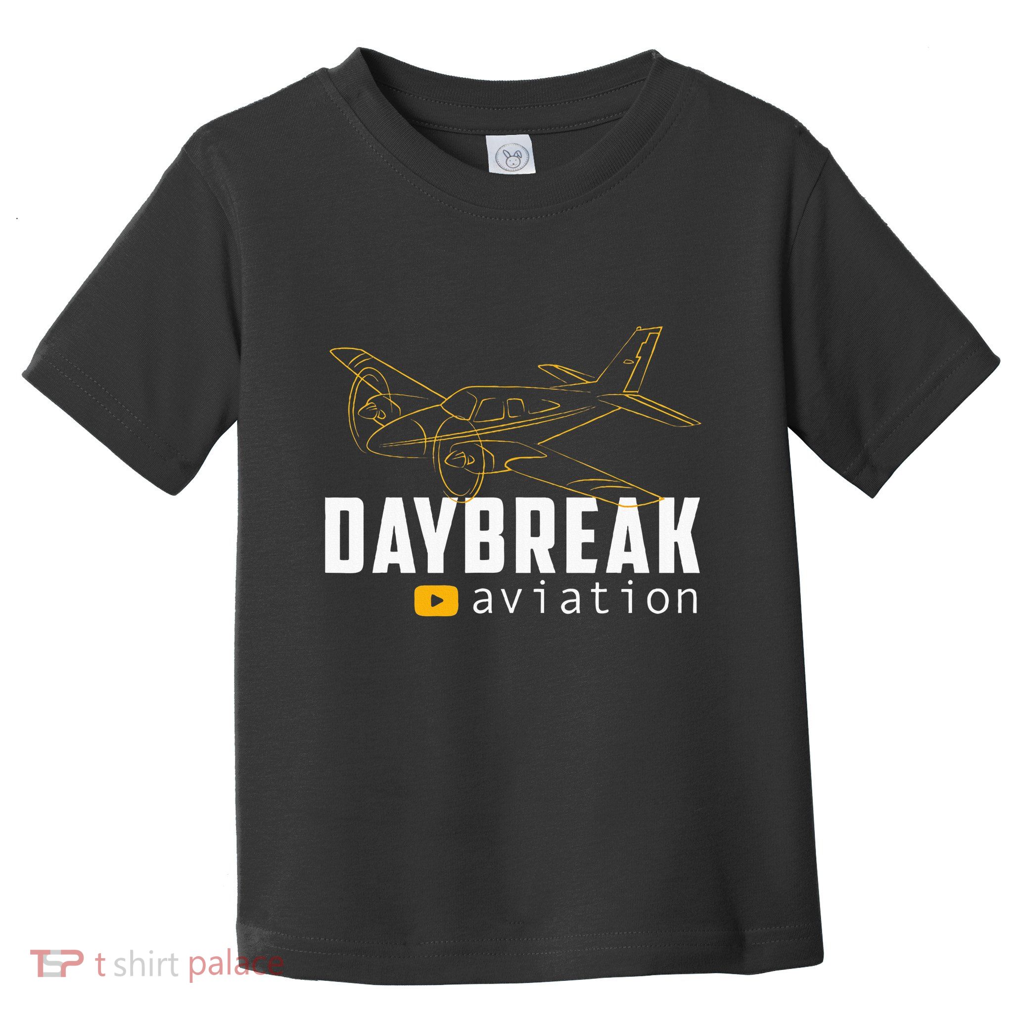 Daybreak Aviation Outline Airplane Toddler T-Shirt