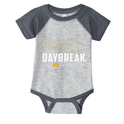 Daybreak Aviation Outline Airplane Infant Baby Jersey Bodysuit