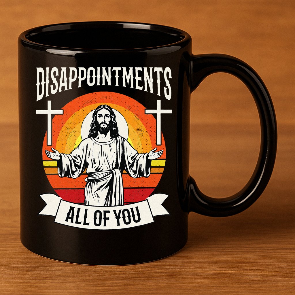 Disappointments All Of You Jesus Christian Jesus God Beliefs 11oz C Handle Ceramic Mug