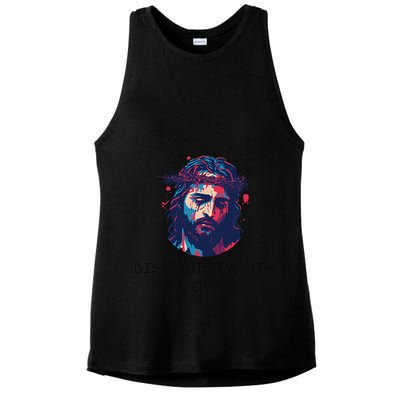 Disappointments All Of You Jesus Funny Sarcastic Christian Ladies PosiCharge Tri-Blend Wicking Tank