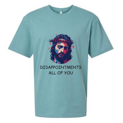 Disappointments All Of You Jesus Funny Sarcastic Christian Sueded Cloud Jersey T-Shirt