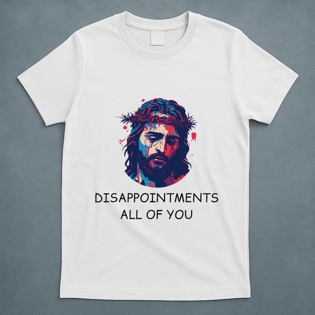 Disappointments All Of You Jesus Funny Sarcastic Christian T-Shirt