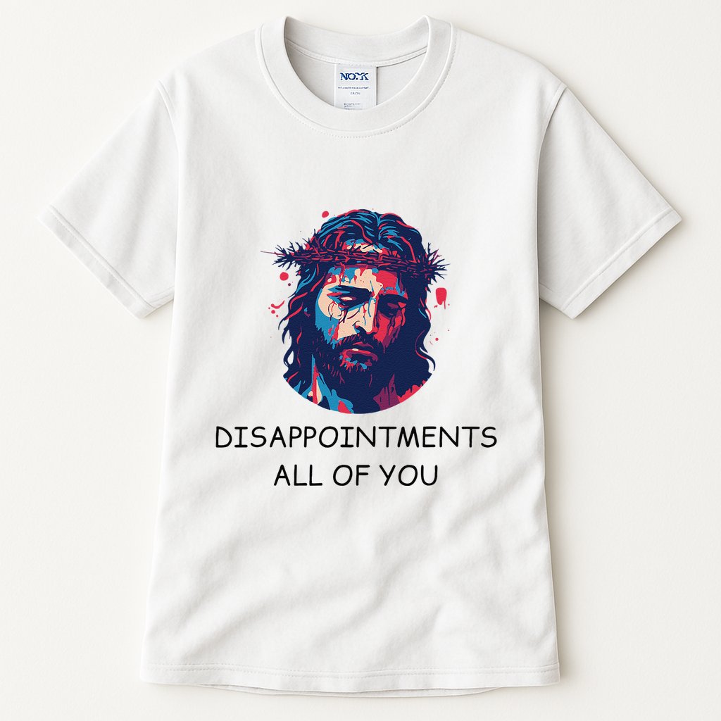 Disappointments All Of You Jesus Funny Sarcastic Christian Tall T-Shirt