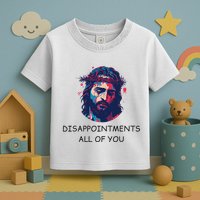 Disappointments All Of You Jesus Funny Sarcastic Christian Toddler T-Shirt