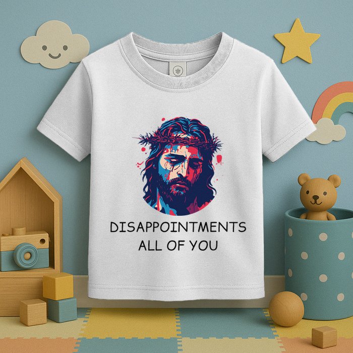 Disappointments All Of You Jesus Funny Sarcastic Christian Toddler T-Shirt